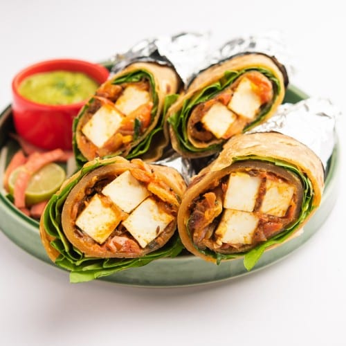 Paneer Tikka Roll.