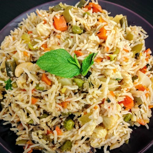 Veg Keema Pulav.