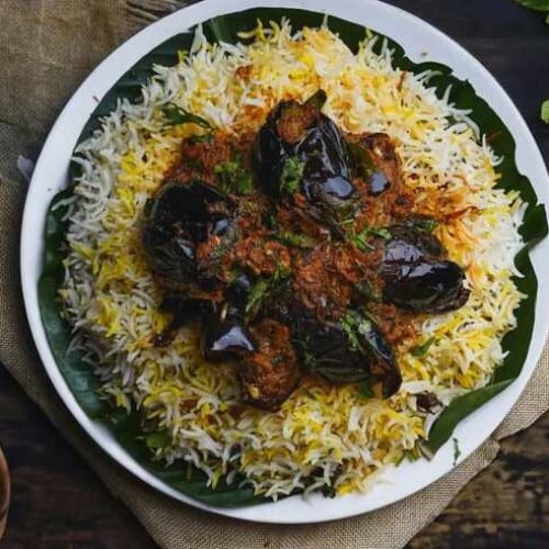 Guttivankaya Biryani.
